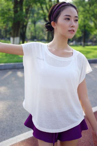  Tshirt de sport femme en coton - Ref 465717