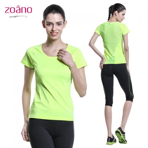  Tshirt de sport femme ZOANO en polyester - Ref 465830
