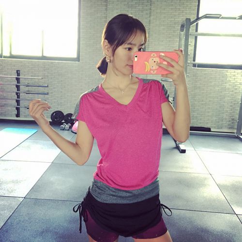  Tshirt de sport femme en polyester - Ref 465933
