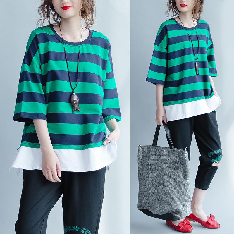 Tshirt femme HAN SHANGJIAPIN en Coton - Ref 3315669