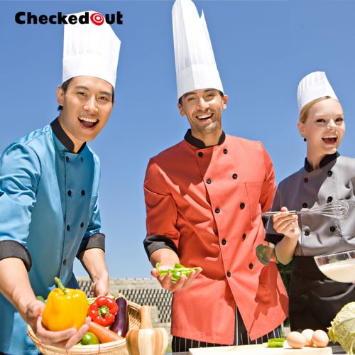 Uniforme de cuisinier CHECKED OUT en Toile coton - Ref 1910380