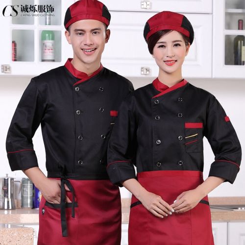 Uniforme de cuisinier CHENG SHUO HUI MEI en polyester - Ref 1910931