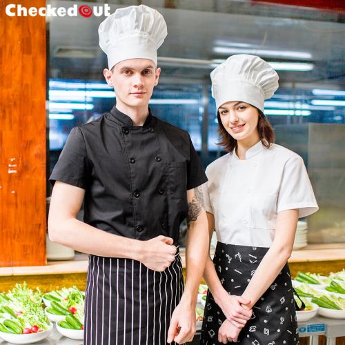 Veste chef cuisinier CHECKED OUT en Toile de coton - Ref 1908075