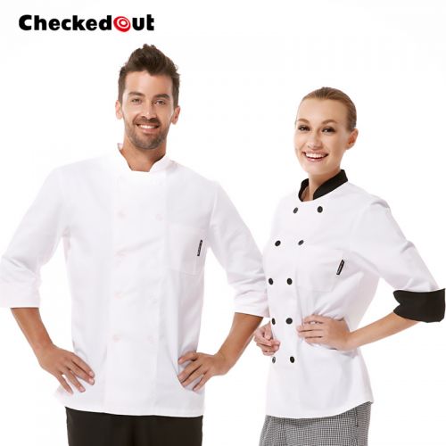Veste chef cuisinier CHECKED OUT en coton - Ref 1908094