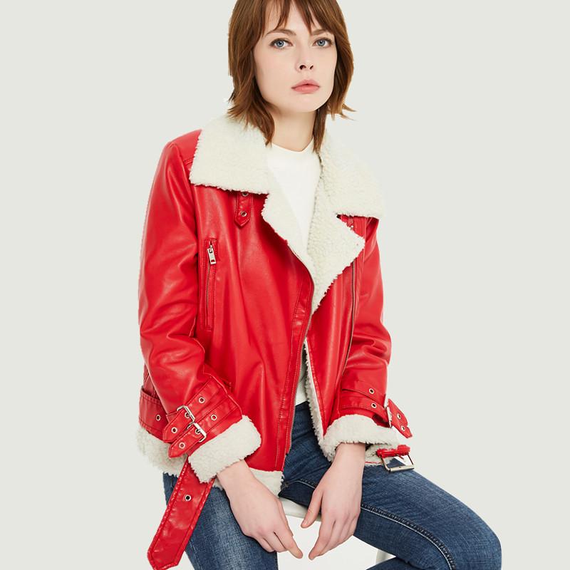 Veste cuir femme YOUKU en PU - Ref 3331810