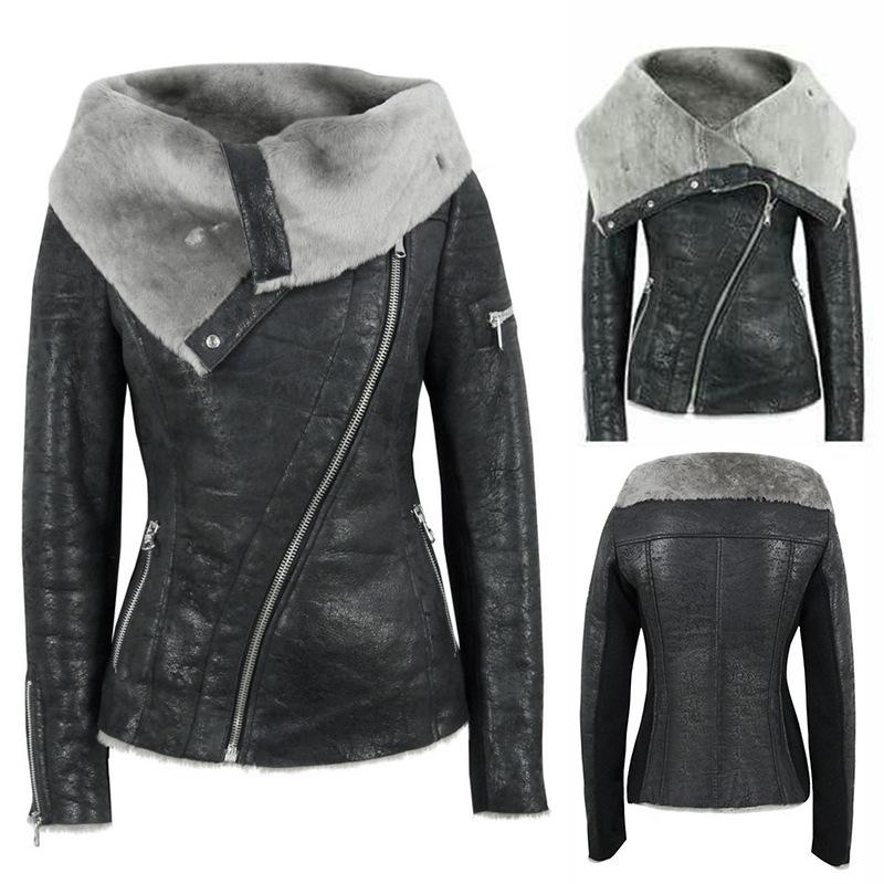 Veste cuir femme en PU - Ref 3332952