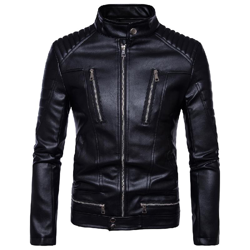 Veste en cuir homme - Ref 3443667