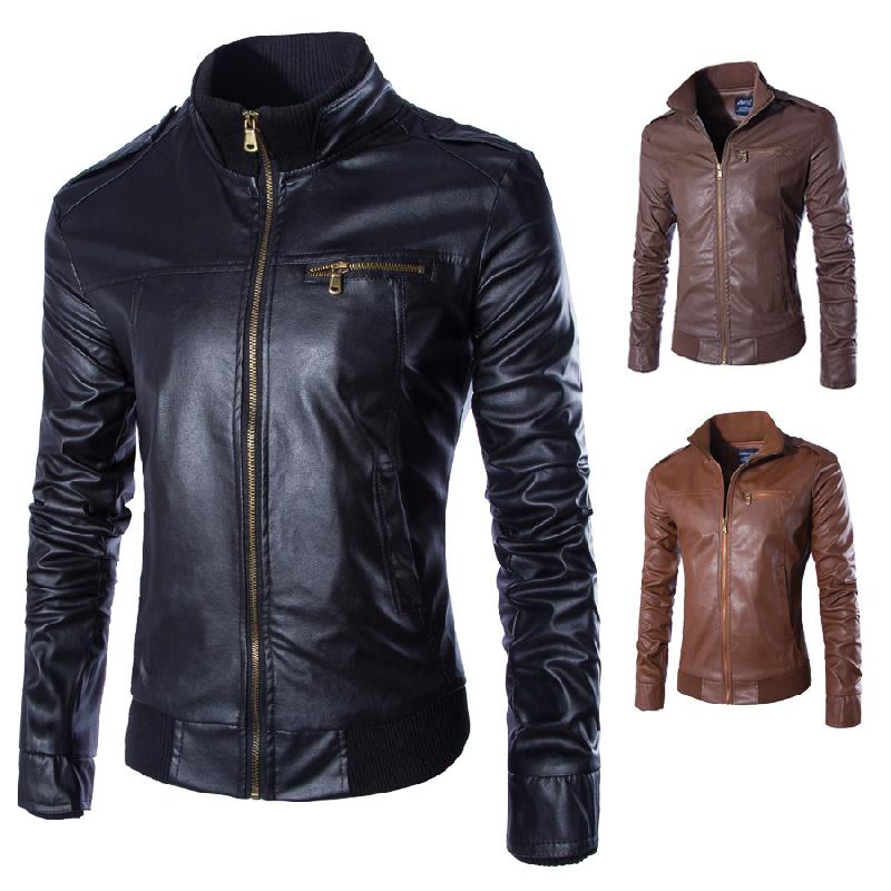 Veste en cuir homme - Ref 3443703