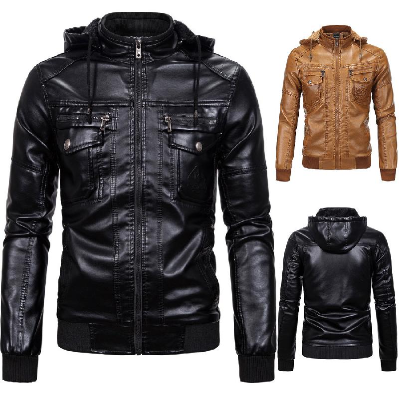 Veste en cuir homme - Ref 3443760