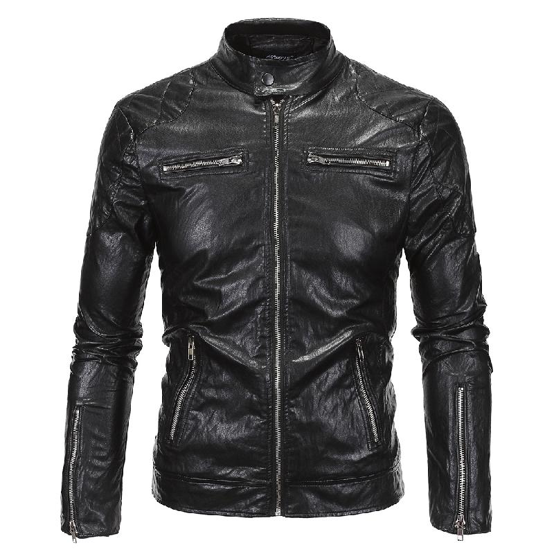 Veste en cuir homme - Ref 3443821