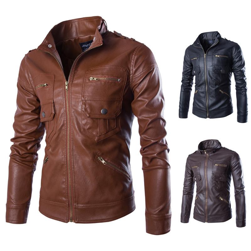 Veste en cuir homme - Ref 3443822