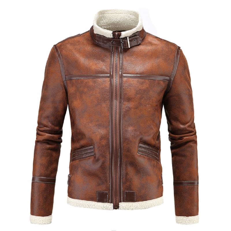 Veste en cuir homme - Ref 3443832