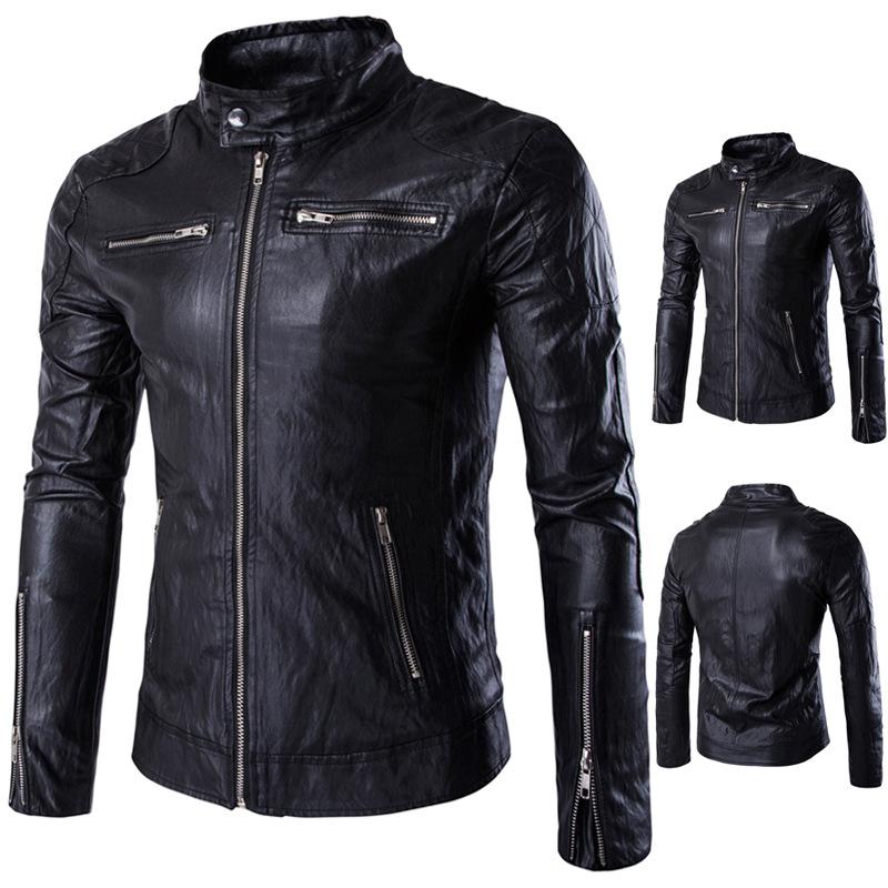 Veste en cuir homme - Ref 3443847