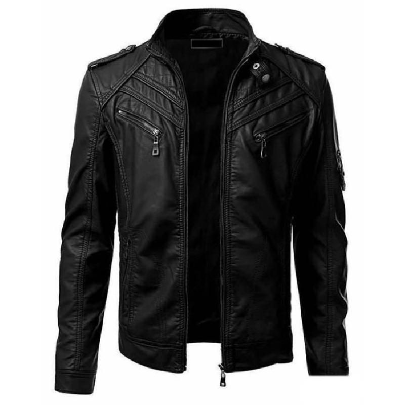 Veste en cuir homme - Ref 3443856