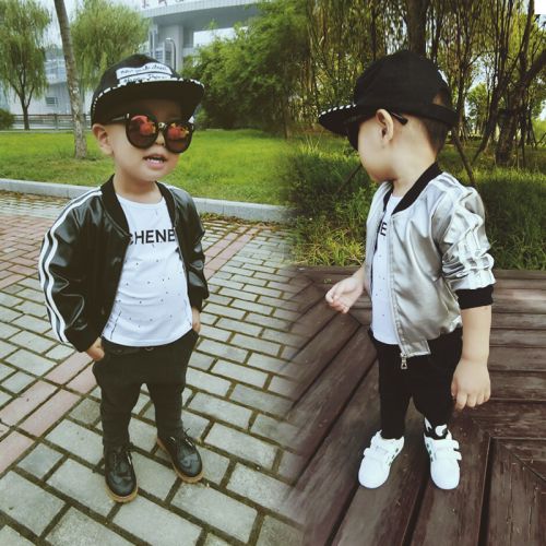 Veste enfant H&AMPX en cuir PU - Ref 2159595