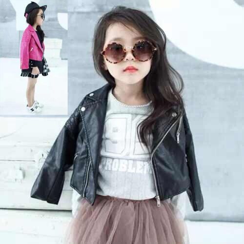 Veste enfant en cuir PU - Ref 2159638
