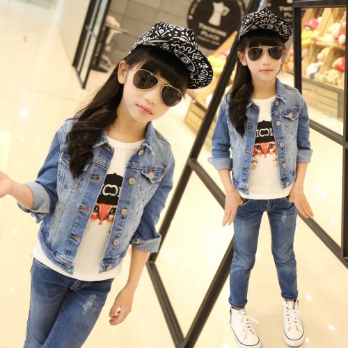 Veste pour fille en toile - Ref 2158272