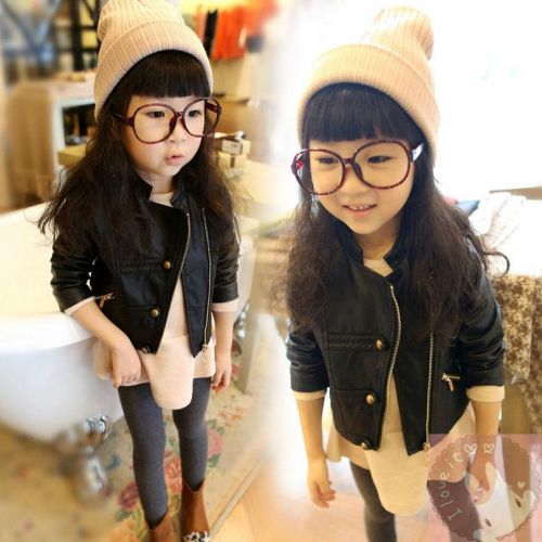 Veste pour fille en cuir PU - Ref 2159739