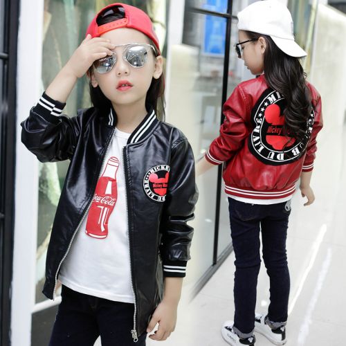 Veste pour fille en cuir PU - Ref 2159769