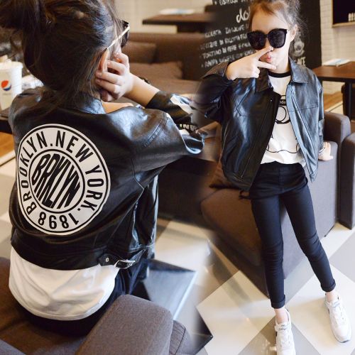 Veste pour fille en cuir PU - Ref 2159785