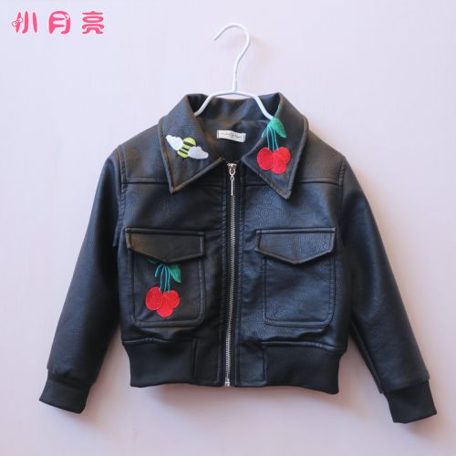 Veste pour fille en cuir PU - Ref 2159791