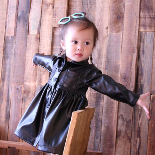 Veste pour fille en cuir PU - Ref 2159800