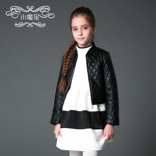 Veste pour fille LUCKY EYE en cuir PU - Ref 2159817