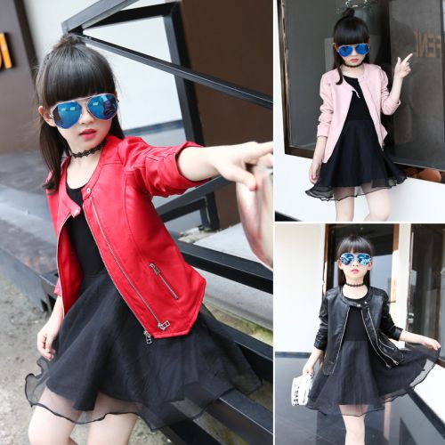 Veste pour fille en cuir PU - Ref 2159868