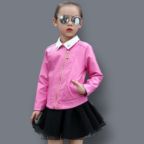 Veste pour fille en cuir PU - Ref 2159916