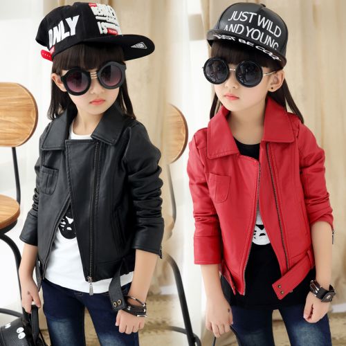 Veste pour fille en cuir PU - Ref 2159972