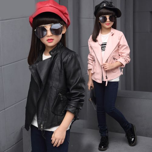 Veste pour fille en cuir PU - Ref 2159988