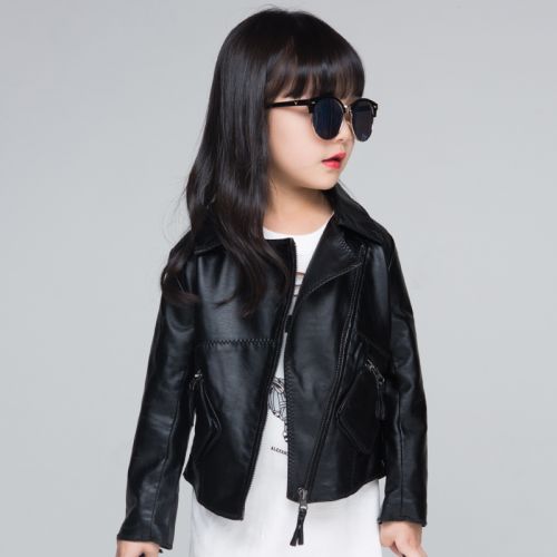 Veste pour fille en cuir PU - Ref 2159994