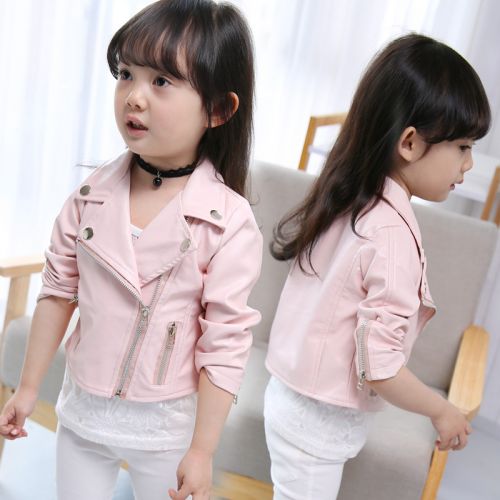 Veste pour fille en cuir PU - Ref 2160014