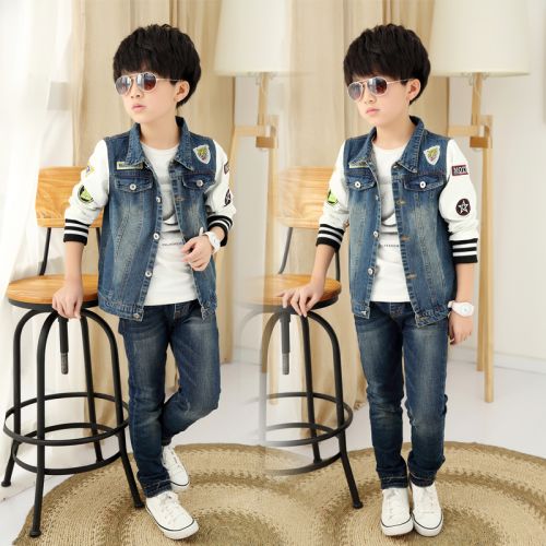 Veste pour garçon en toile - Ref 2157092