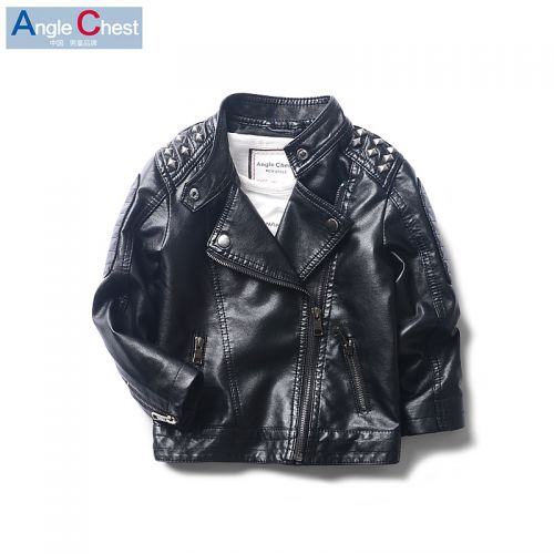 Veste pour garçon ANGLE CHEST en cuir PU - Ref 2158597