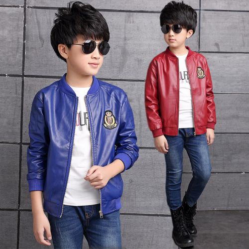 Veste pour garçon en cuir PU - Ref 2158629