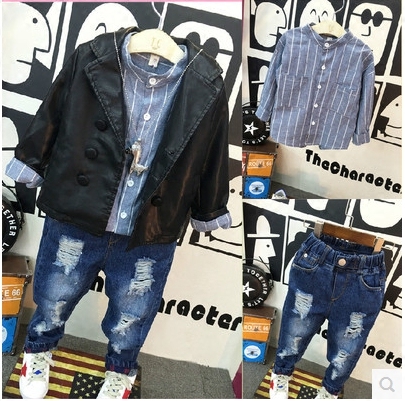 Veste pour garçon en cuir PU - Ref 2158649