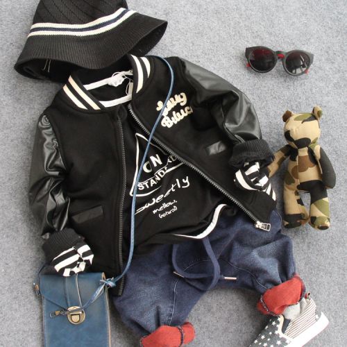 Veste pour garçon en cuir PU - Ref 2158656