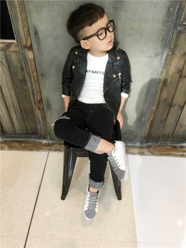 Veste pour garçon en cuir PU - Ref 2158666