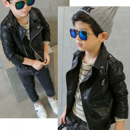 Veste pour garçon en cuir PU - Ref 2158722