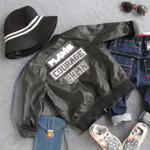 Veste pour garçon en cuir PU - Ref 2158749