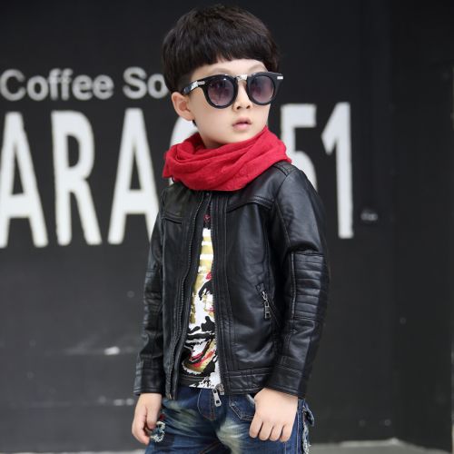 Veste pour garçon en cuir PU - Ref 2158798