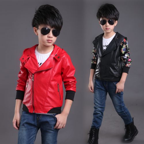 Veste pour garçon en cuir PU - Ref 2158825