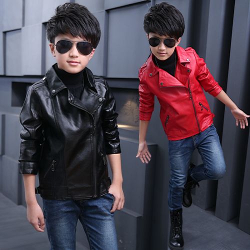 Veste pour garçon PULL CARROTS en cuir PU - Ref 2158849