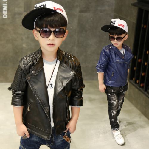 Veste pour garçon en cuir PU - Ref 2158850