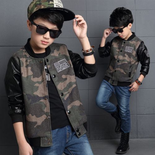 Veste pour garçon en cuir PU - Ref 2158877