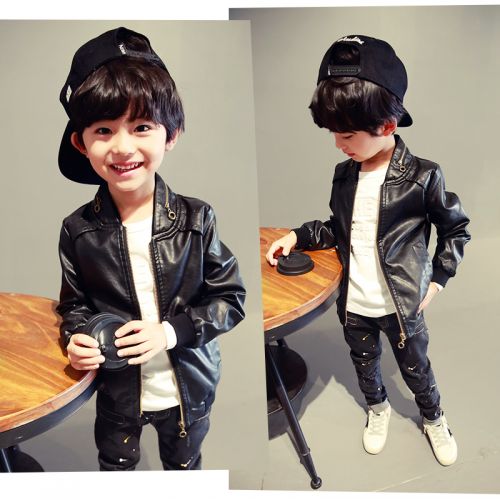 Veste pour garçon en cuir PU - Ref 2158883