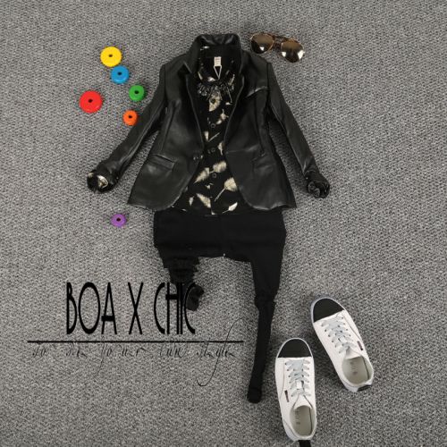 Veste pour garçon en cuir PU - Ref 2158894