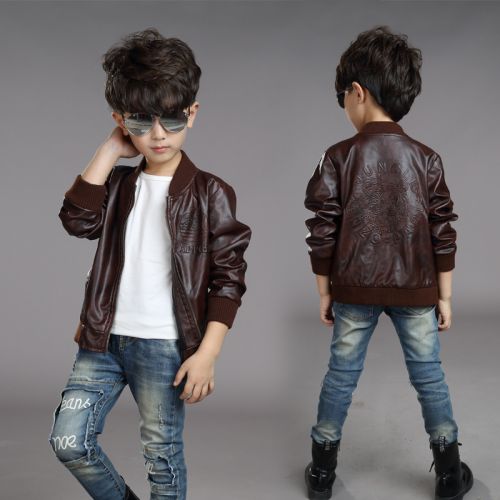 Veste pour garçon en cuir PU - Ref 2159024