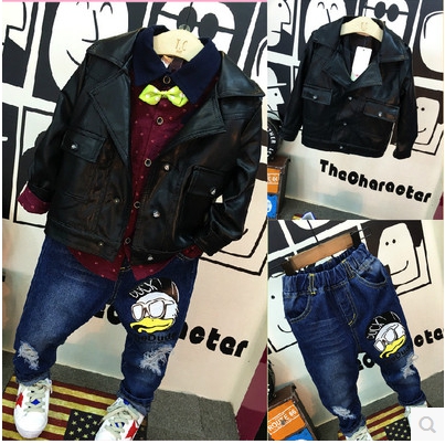 Veste pour garçon en cuir PU - Ref 2159042